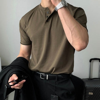 DAEGU™ - Buttoned Collar T-Shirt