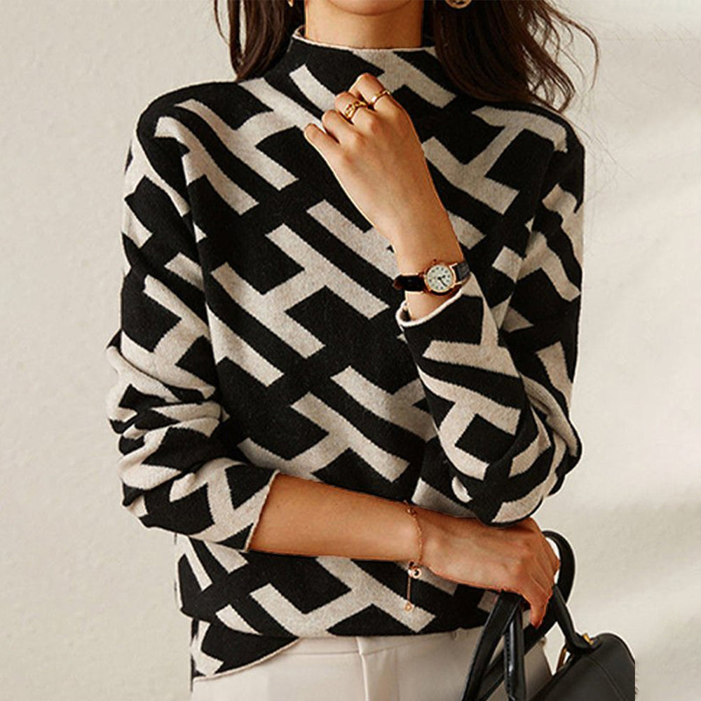 Liseth - Eleganter geometrischer Pullover