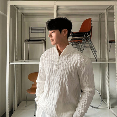 Gwangju™ - Eleganter Cable Half-Zip Pullover