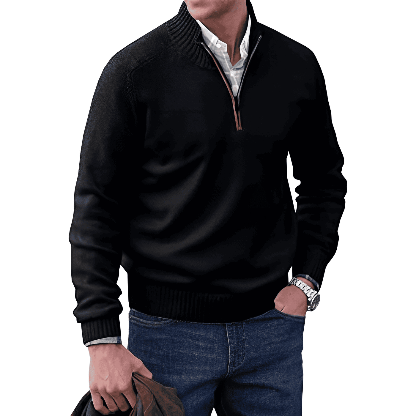 Jules™ - Eleganter Zip-Up Pullover