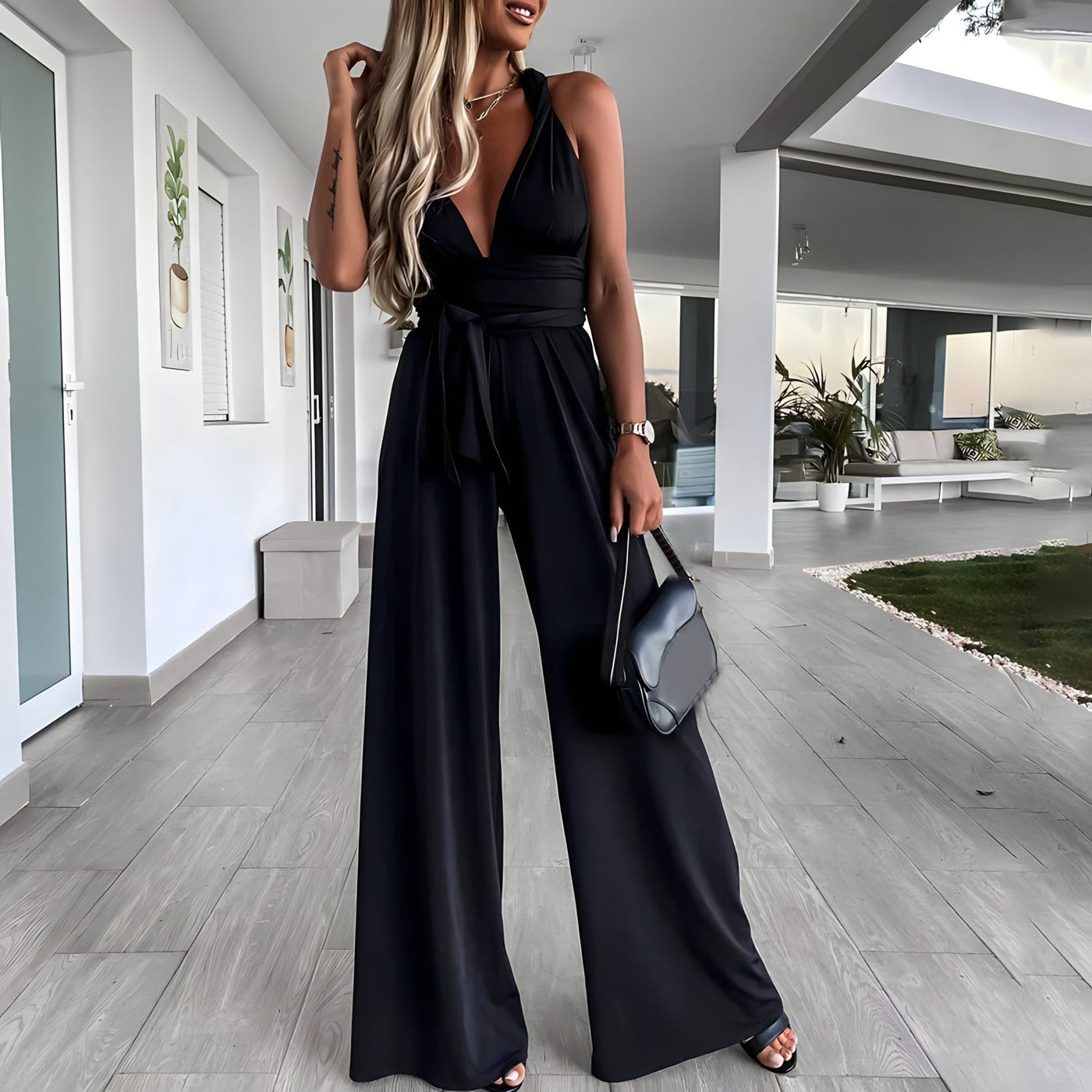 Blake™ - Sommerlicher Jumpsuit mit weitem Bein