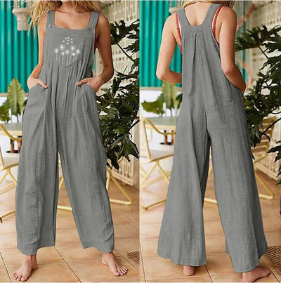 Jeneath™ - Neue Frauen lässig lose Blume drucken Jumpsuits