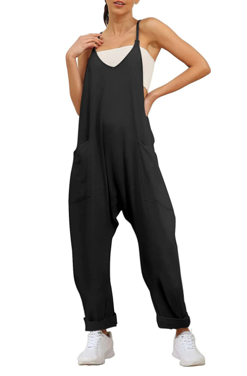 Vivian™ - Jumpsuit mit V-Ausschnitt und Umhängetasche