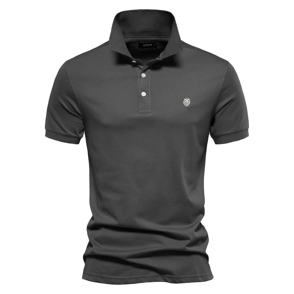 Huxley™ - Stilvolles Baumwoll-Poloshirt mit Stickerei für Herren