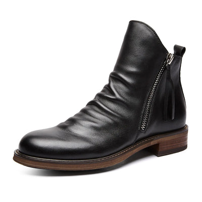 Wayne™ - Bernardo Cavallino Chelsea Boots aus Echtem Leder