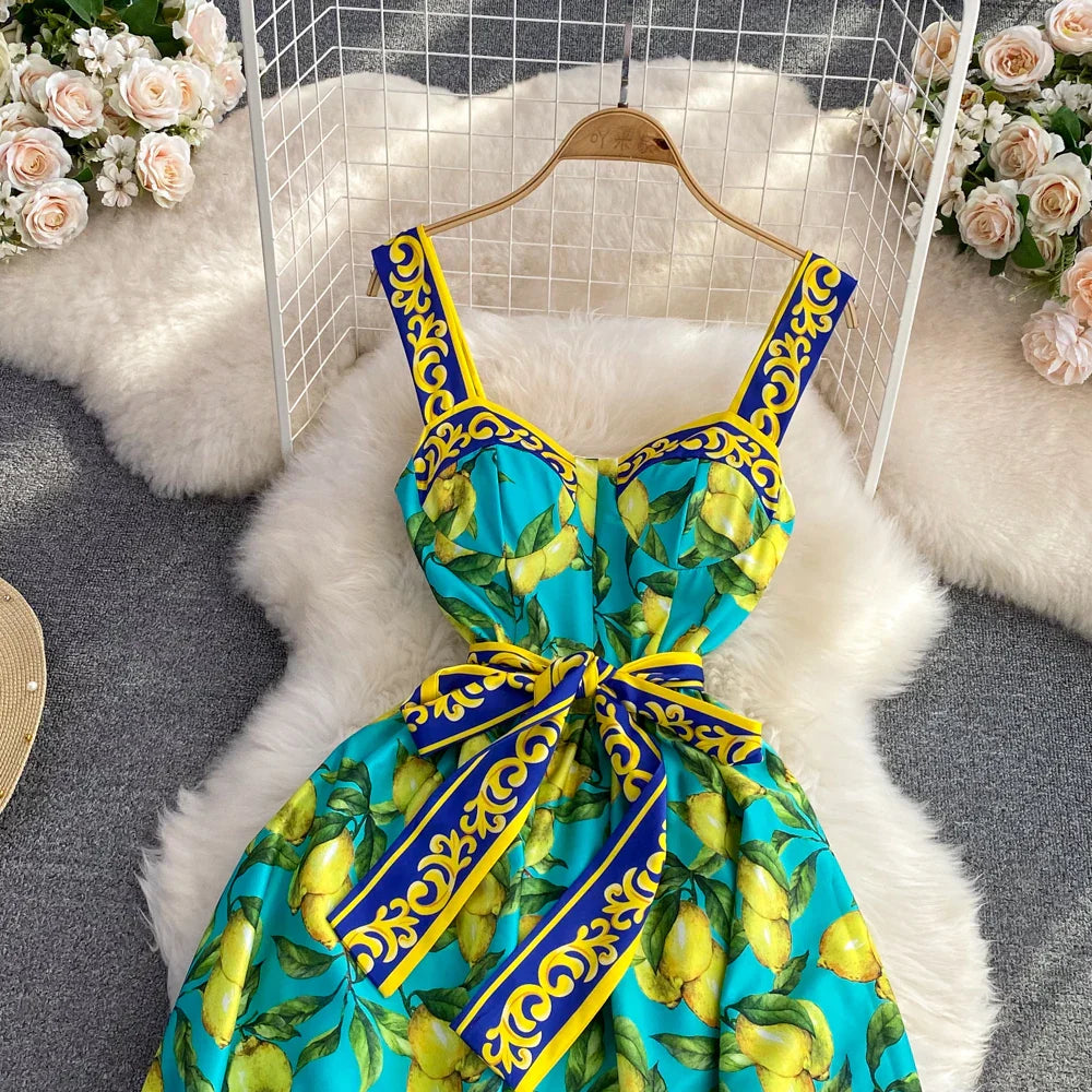 Martina™ - Amalfi Lemon Kleid