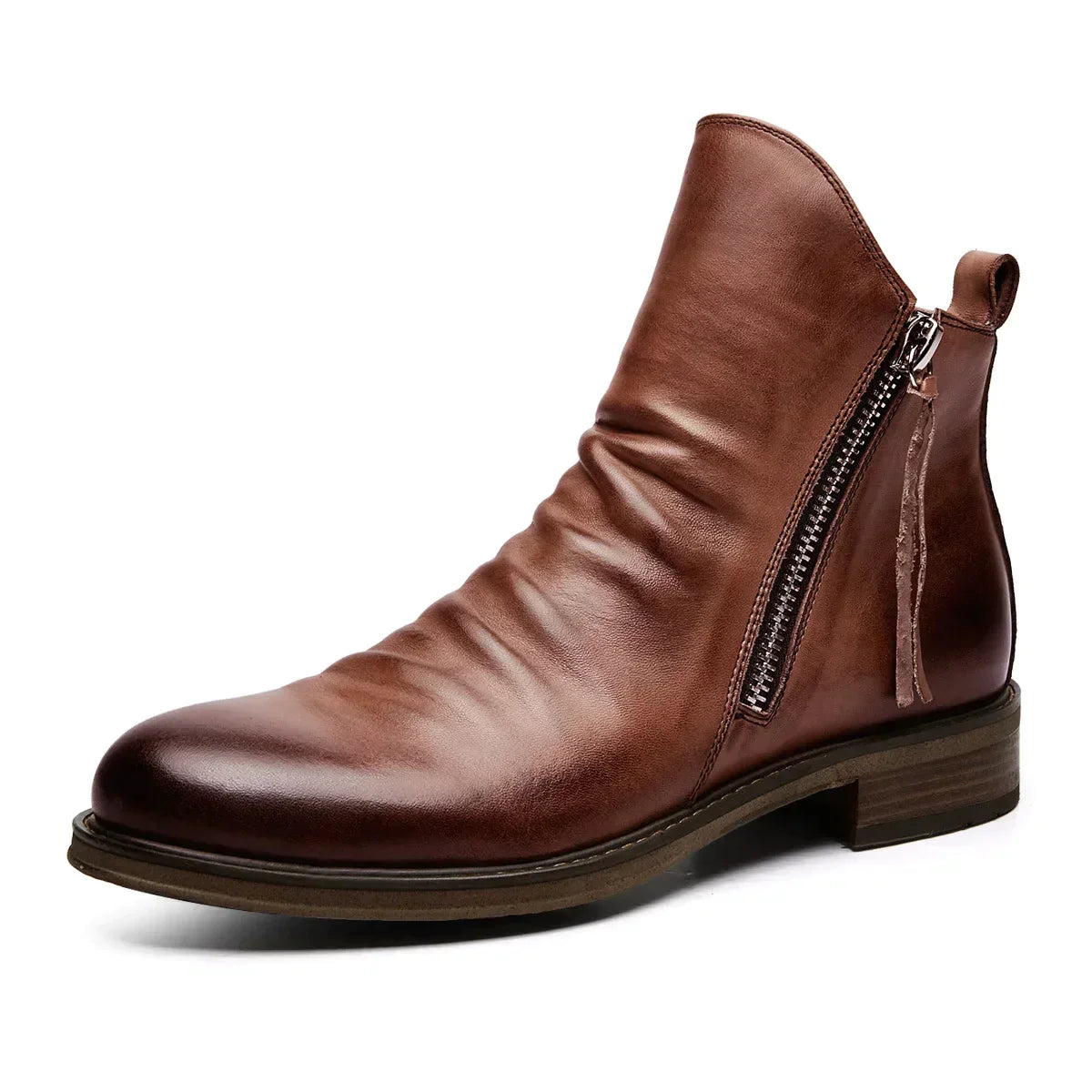 Wayne™ - Bernardo Cavallino Chelsea Boots aus Echtem Leder