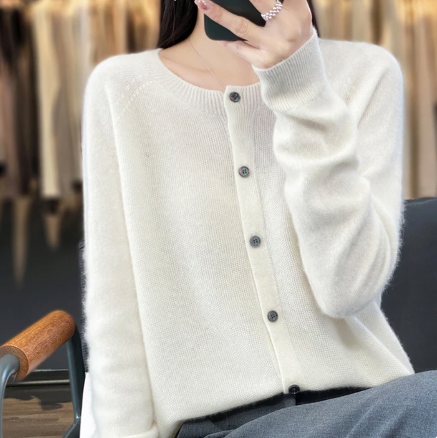 Bella™ - Gemütlicher Woll-Cardigan