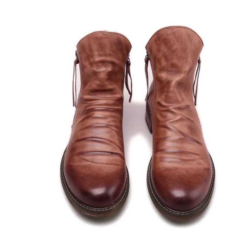 Wayne™ - Bernardo Cavallino Chelsea Boots aus Echtem Leder