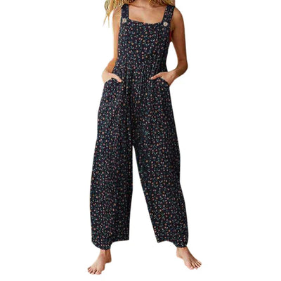 Jeneath™ - Neue Frauen lässig lose Blume drucken Jumpsuits