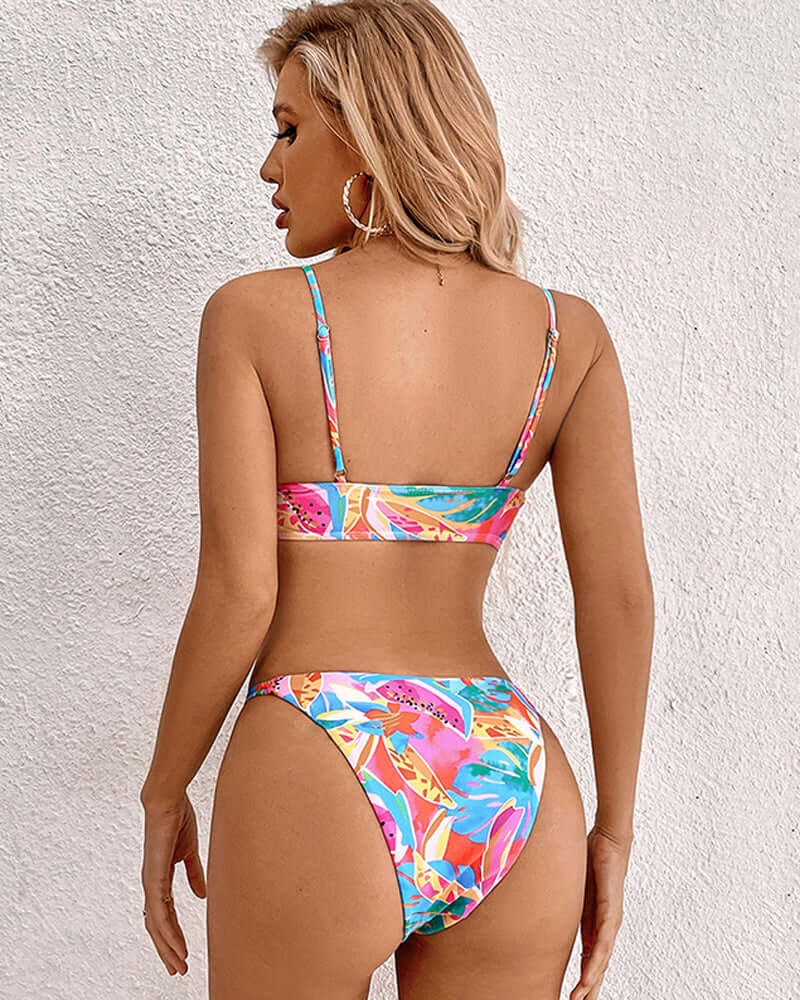 Hilde - Tropisches Blumenmuster-Bikini