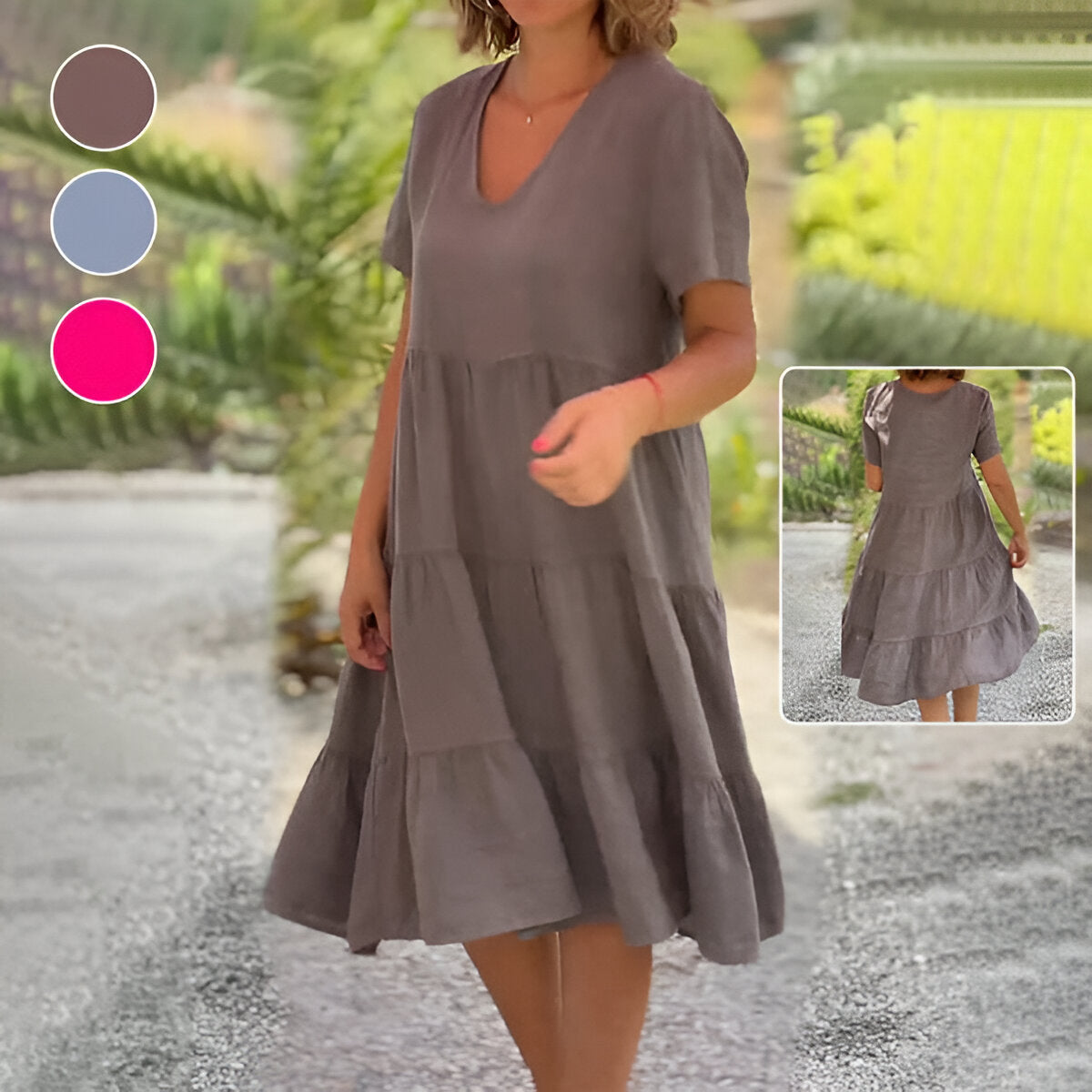 Aurella™ - Lockeres Sommerkleid