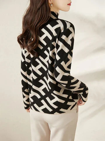 Liseth - Eleganter geometrischer Pullover