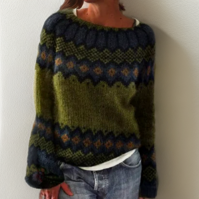 Shaila™ - Eleganter Pullover mit geometrischem Muster