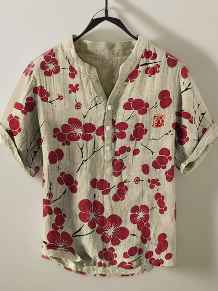 Lina™ - Japanische Bluse mit Kirschblüten