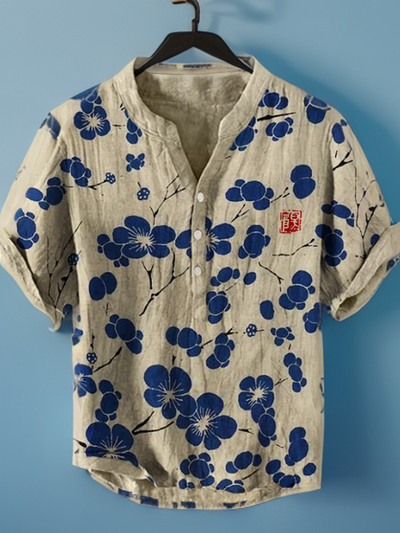 Lina™ - Japanische Bluse mit Kirschblüten