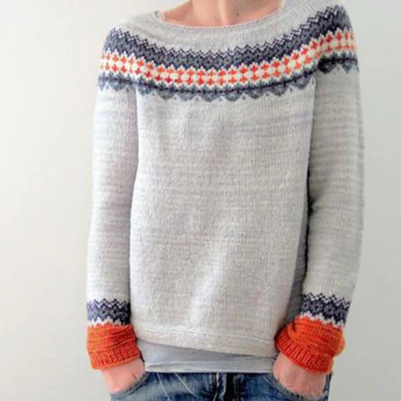 Mara™ - Bequemer Boho-Strickpullover